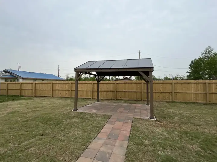 Backyard Gazebo Paver Pad