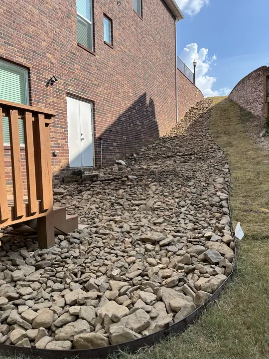 River Rock Drainage Bed Springdale